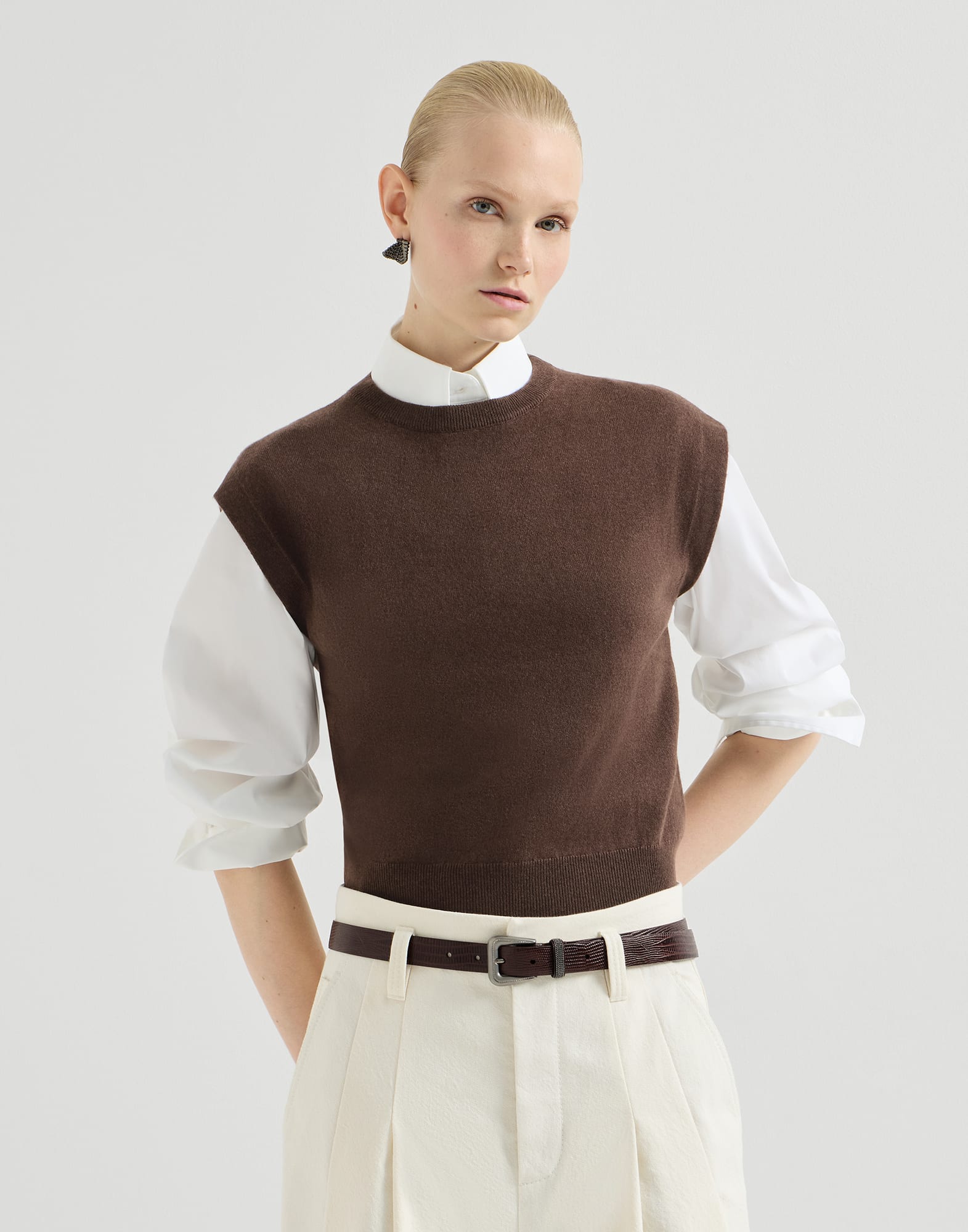 Jersey de cachemir con Monile