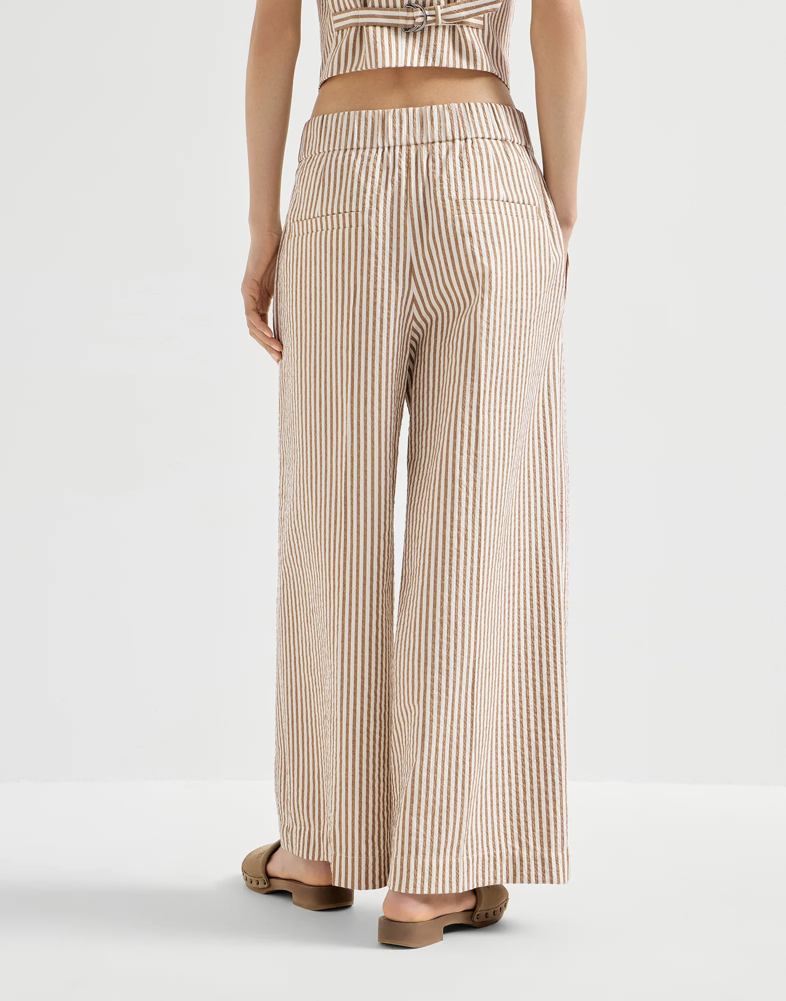 1145-techno-cotton-striped-seersucker-baggy-track-trousers-with-monili-2.webp Techno cotton striped seersucker baggy track trousers with monili