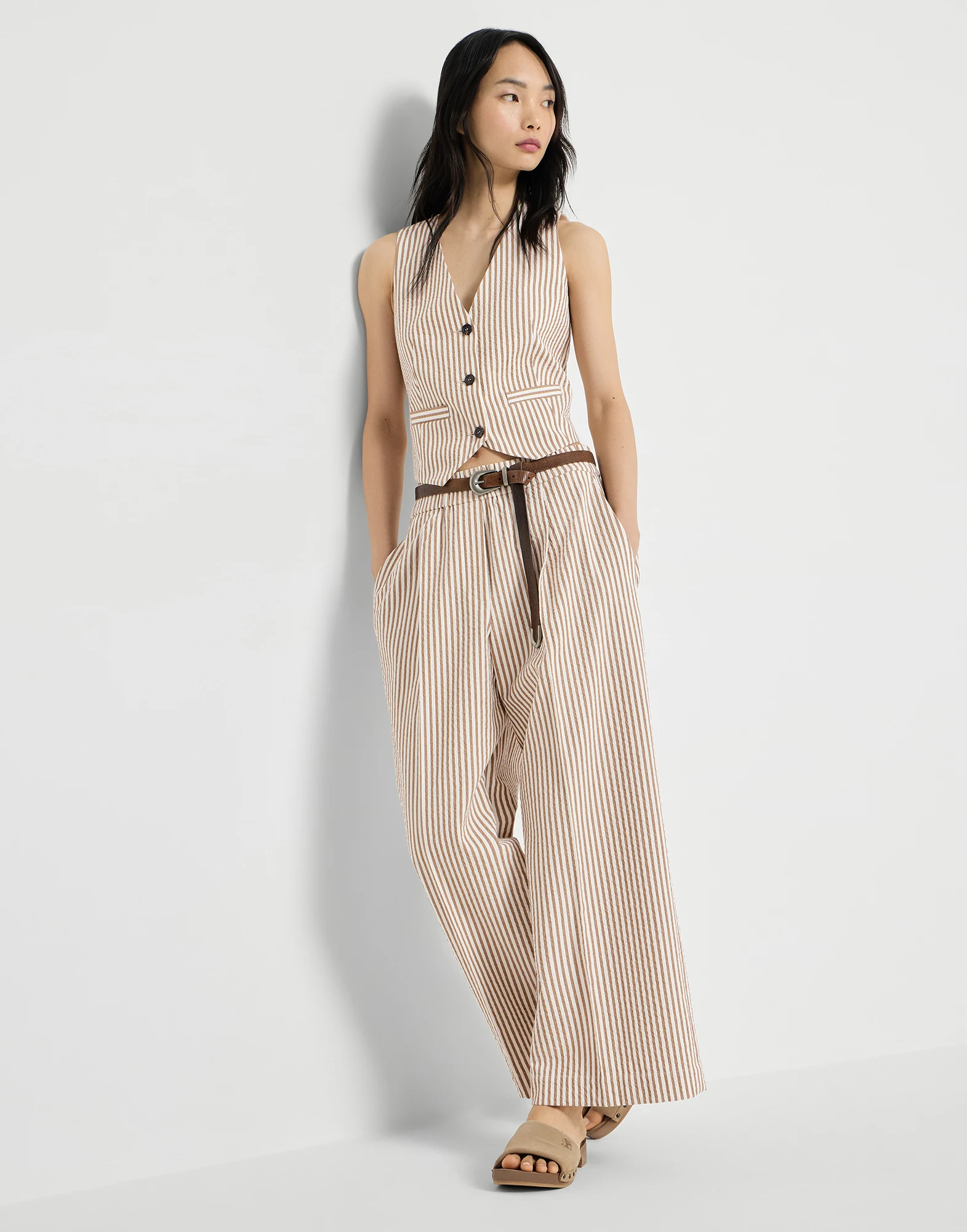 1145-techno-cotton-striped-seersucker-baggy-track-trousers-with-monili-4.webp Techno cotton striped seersucker baggy track trousers with monili