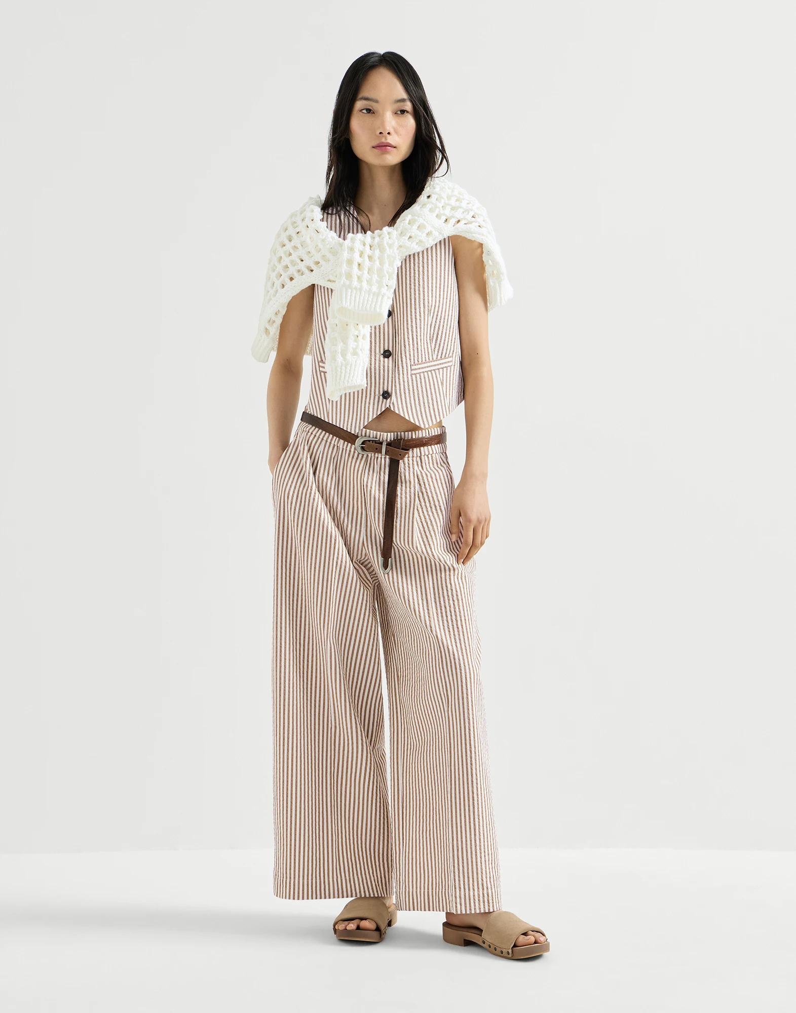 1145-techno-cotton-striped-seersucker-baggy-track-trousers-with-monili-5.webp Techno cotton striped seersucker baggy track trousers with monili