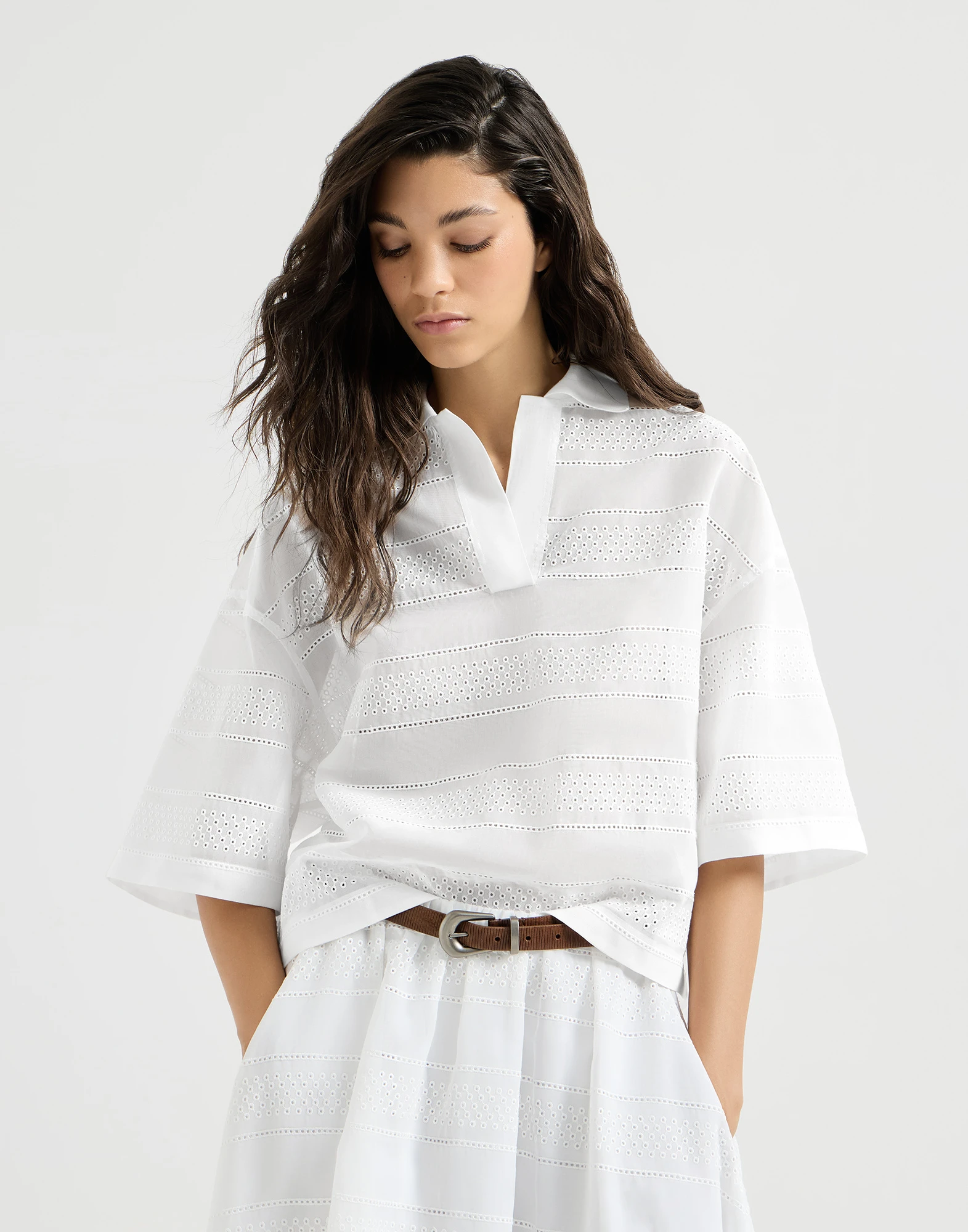 1180-cotton-organza-broderie-anglaise-cropped-polo-1.webp Cotton organza broderie anglaise cropped polo