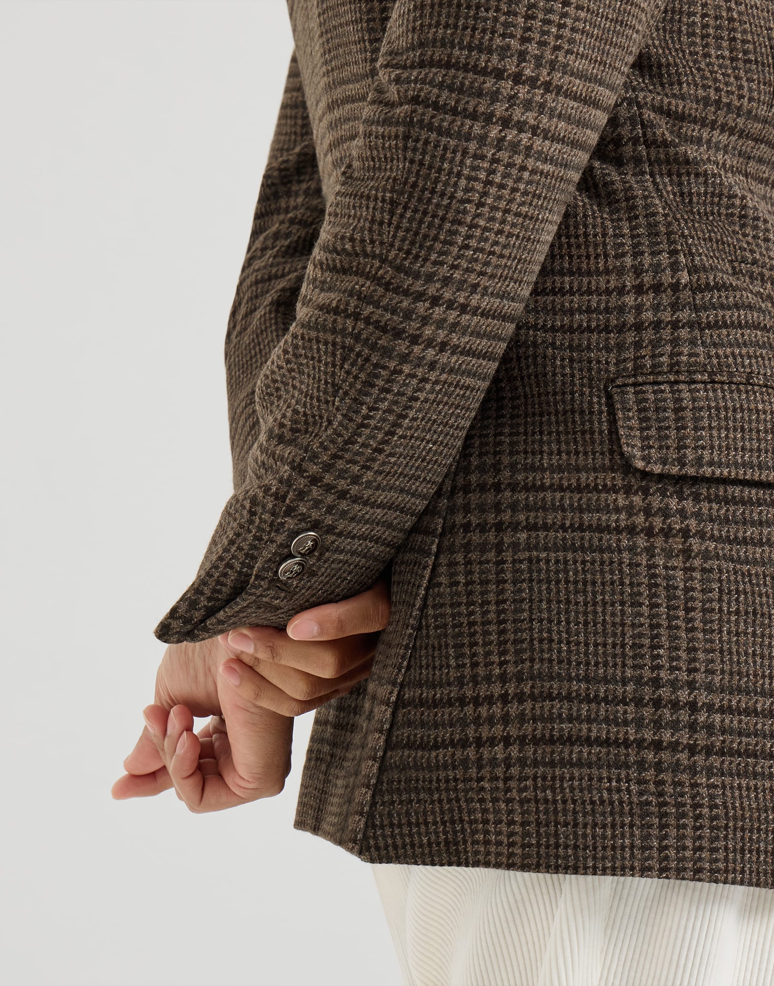 Blazer Tailor de cachemir con motivo Príncipe de Gales