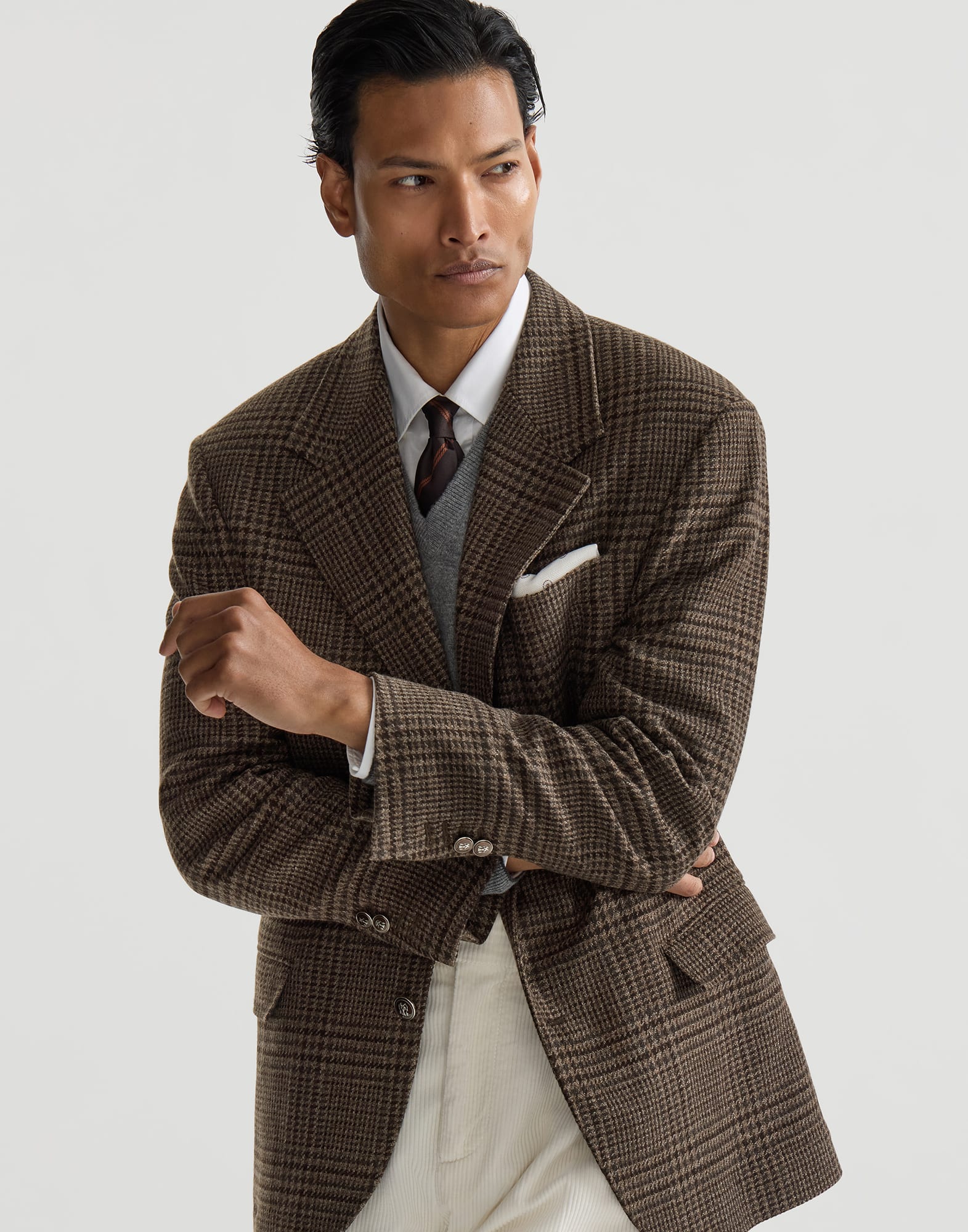Blazer Tailor de cachemir con motivo Príncipe de Gales