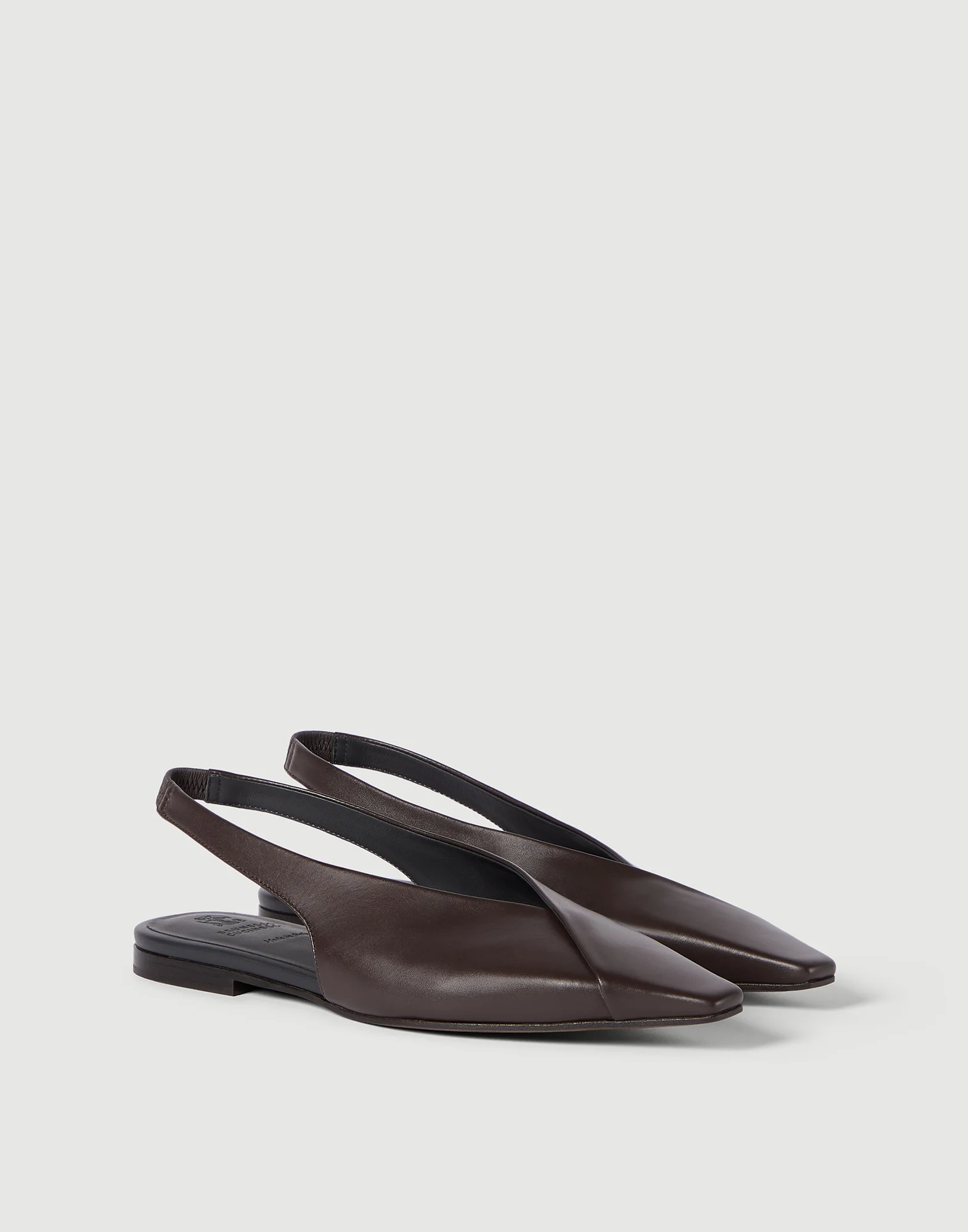 Bailarinas Slingback en piel de becerro