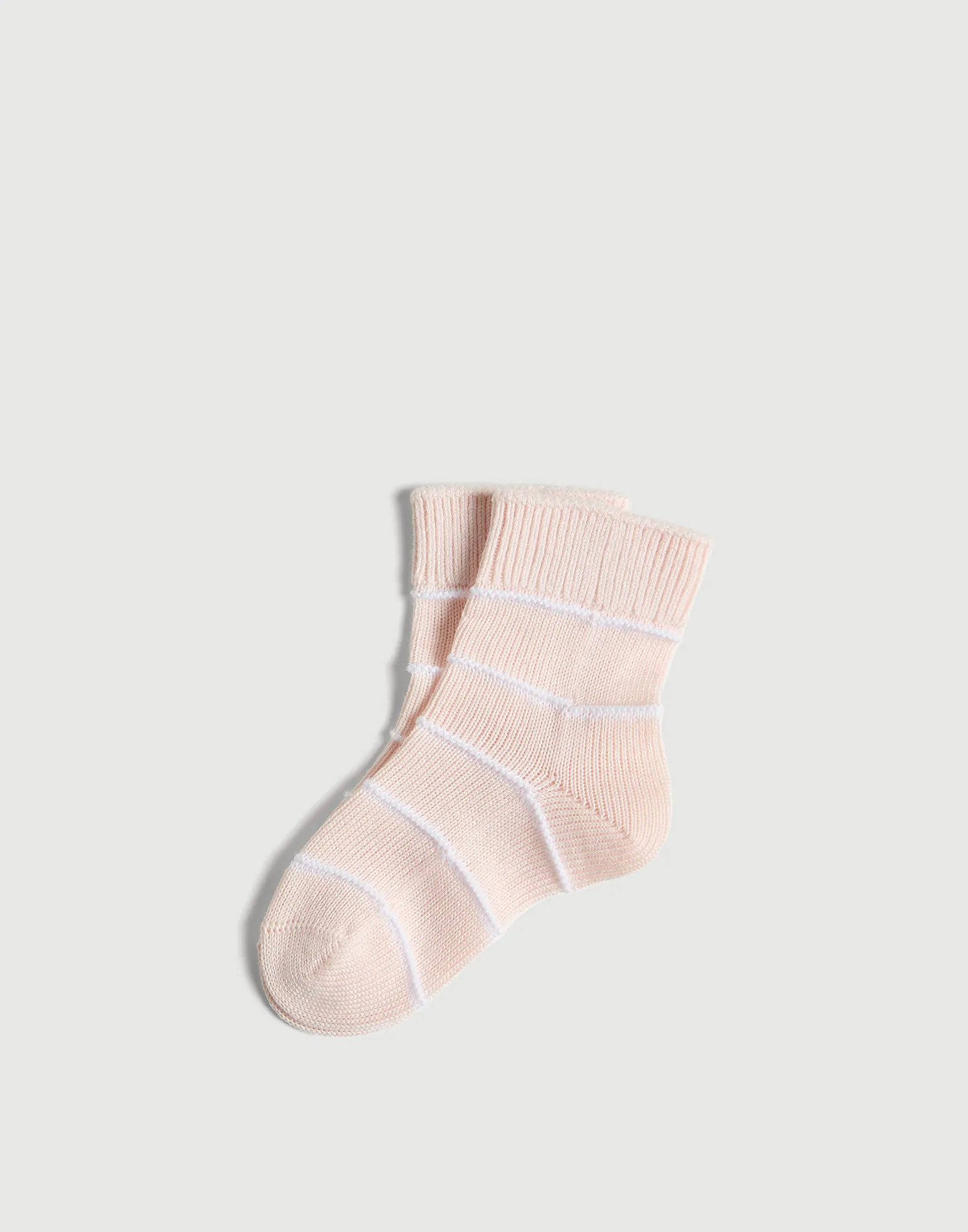 Striped cotton Baby Bernie knit socks