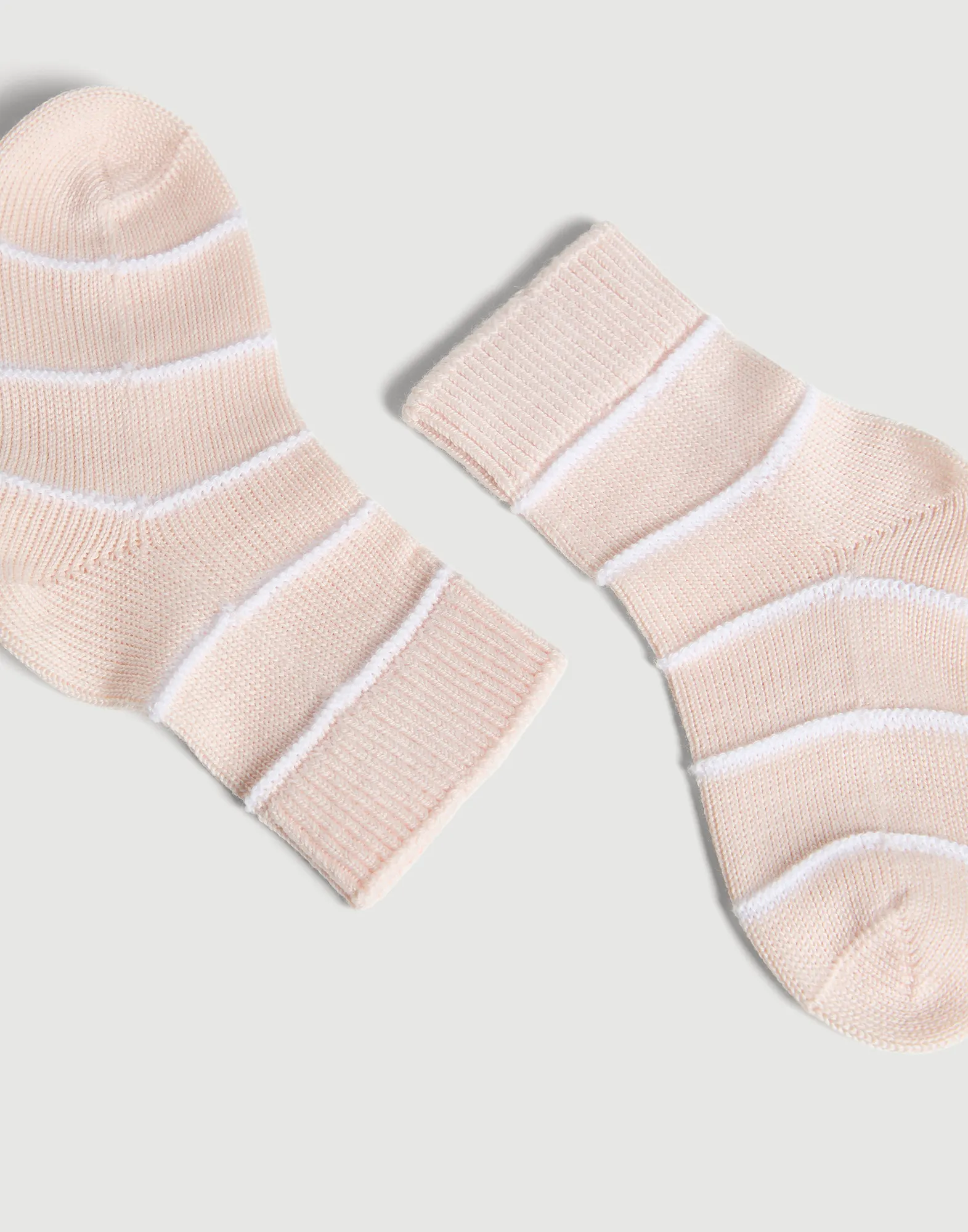 Striped cotton Baby Bernie knit socks