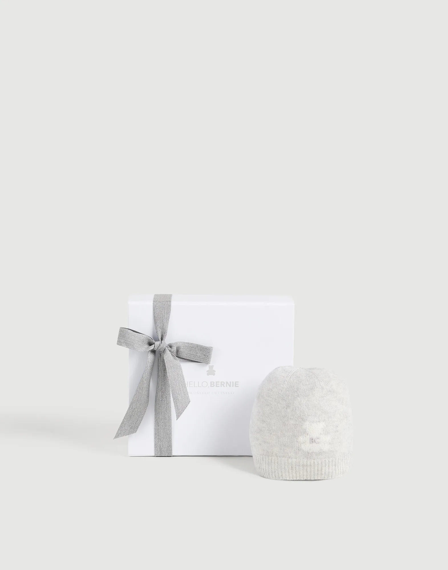 Cashmere knit Baby Bernie beanie
