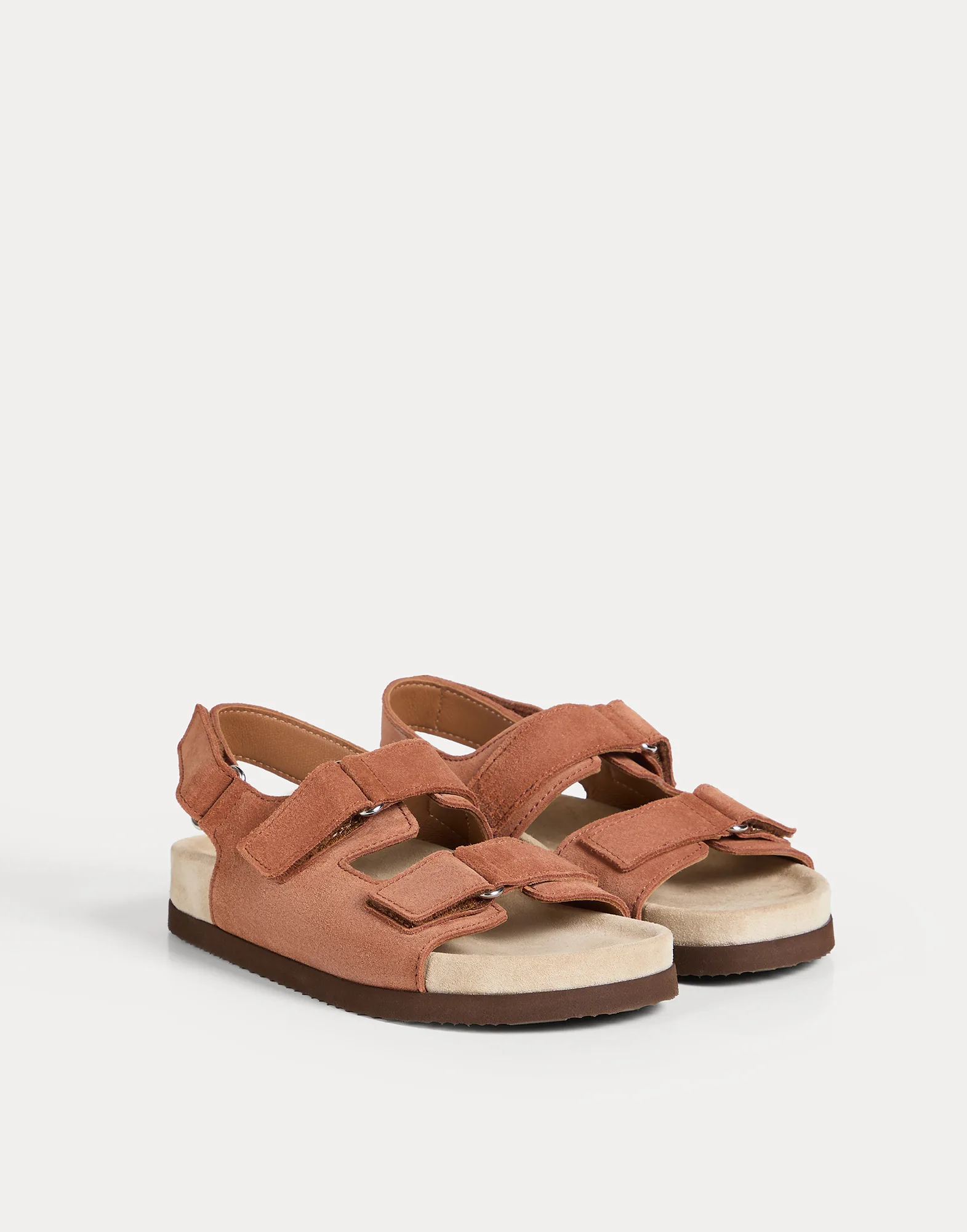 Sandalias de piel de ante