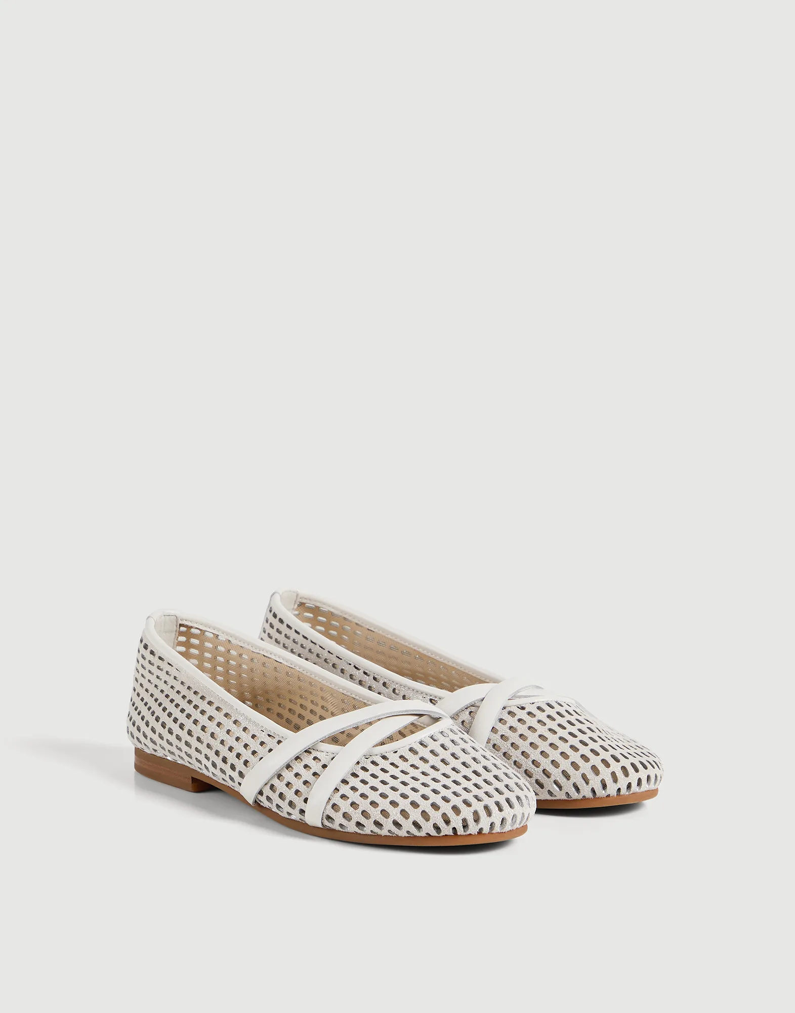 Bailarinas de piel Sparkling Net