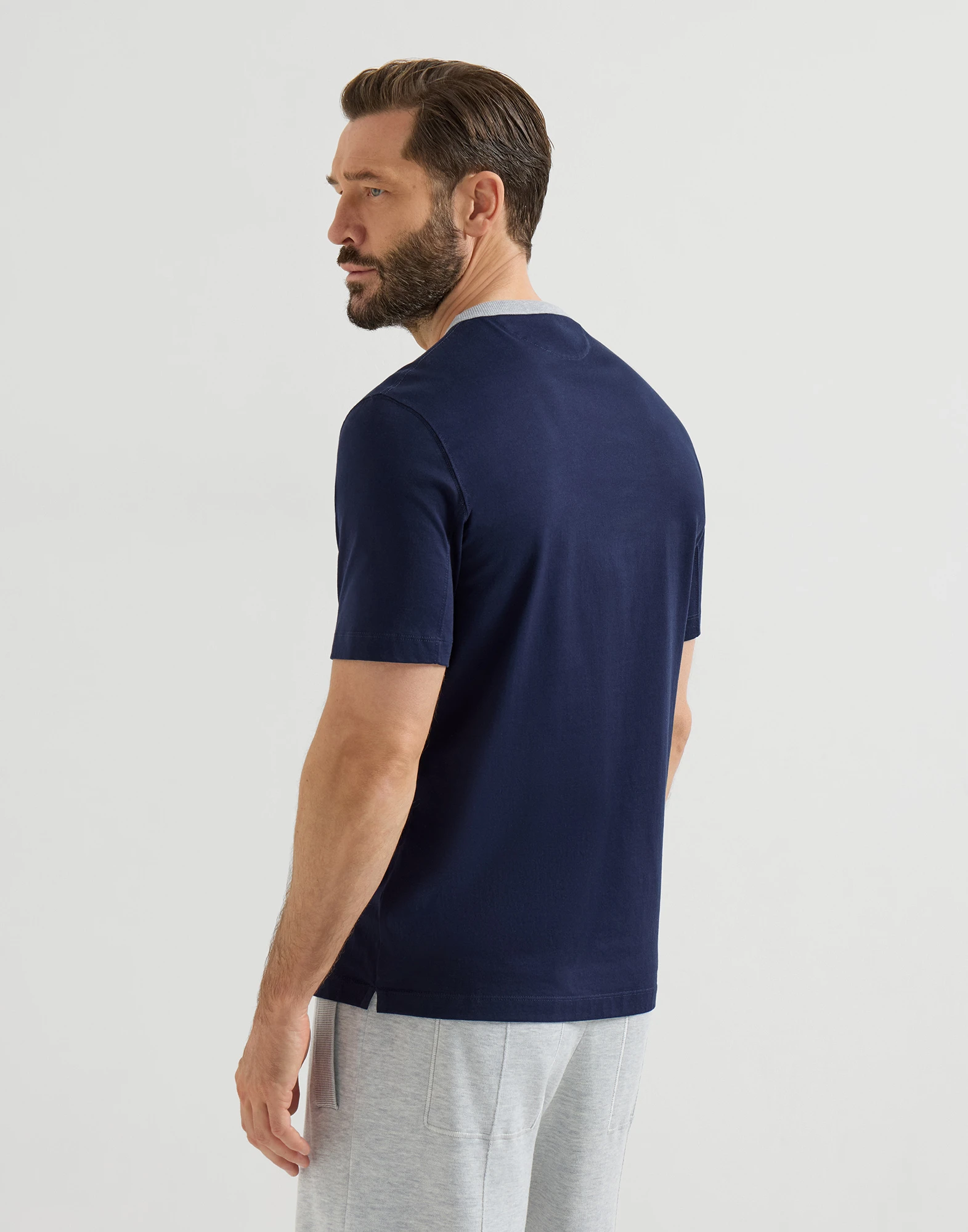 Camiseta en punto de algodón con estampado