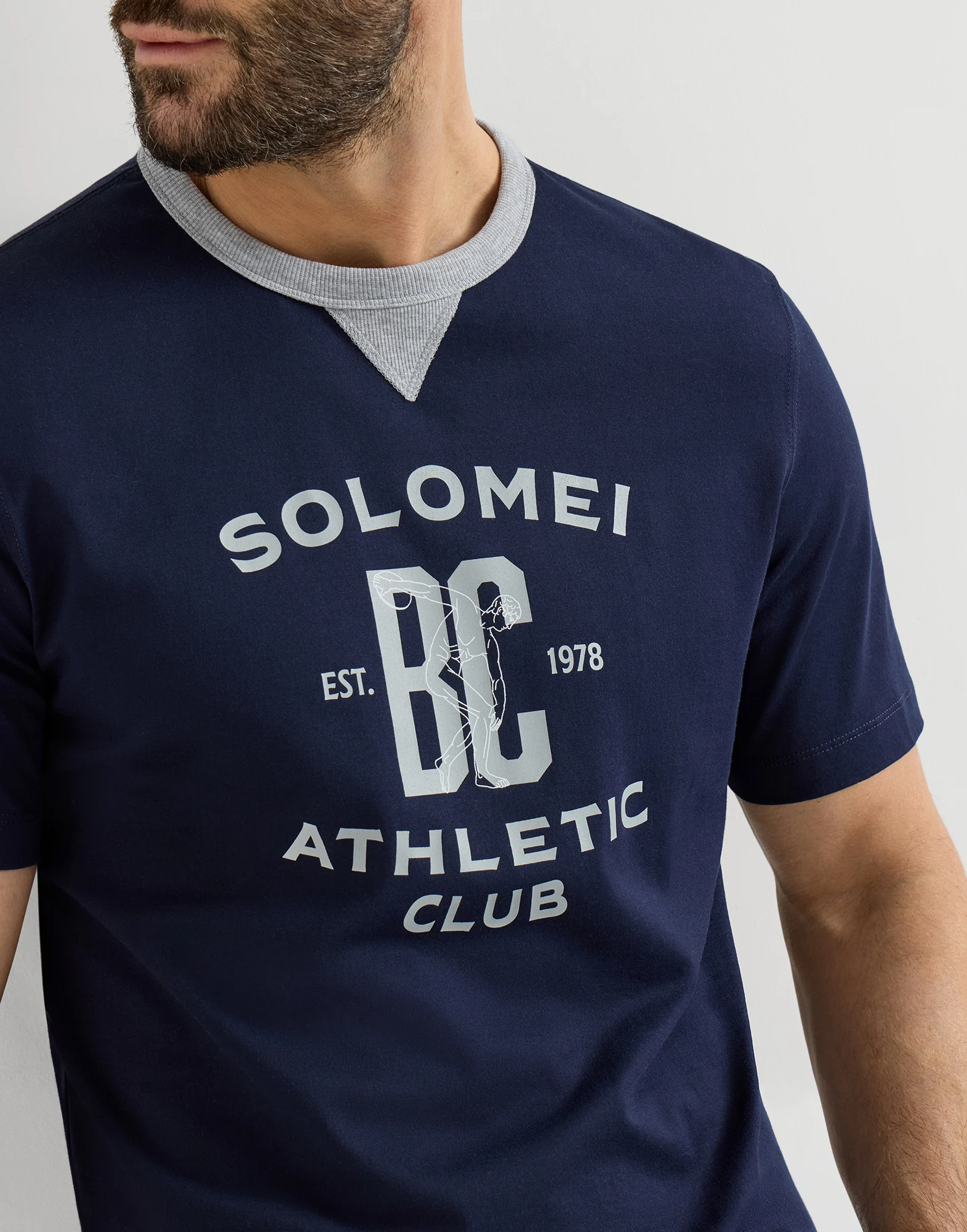 Camiseta en punto de algodón con estampado