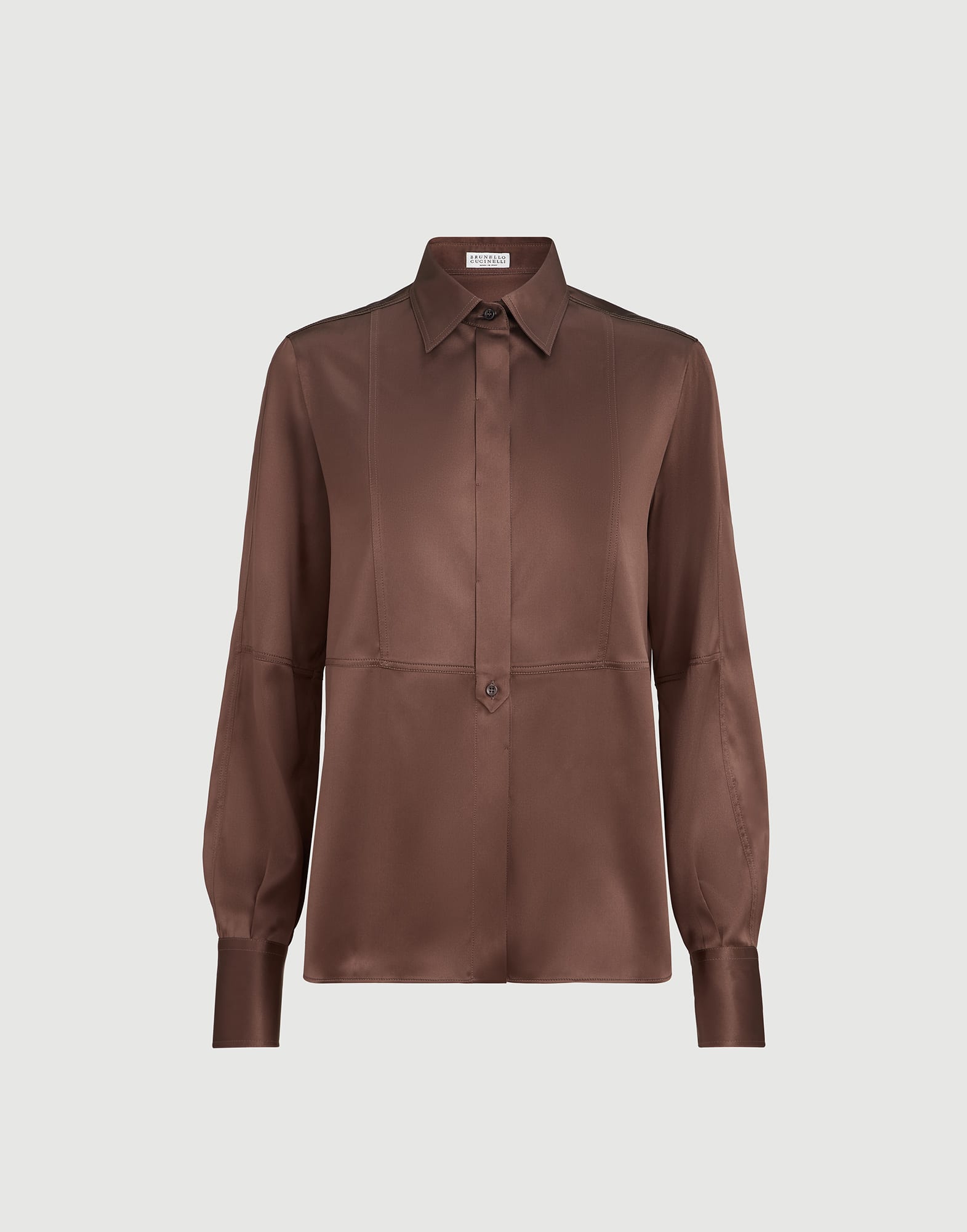 1947-camisa-en-raso-de-seda-elastico-con-monile-6.jpg Camisa en raso de seda elástico con Monile