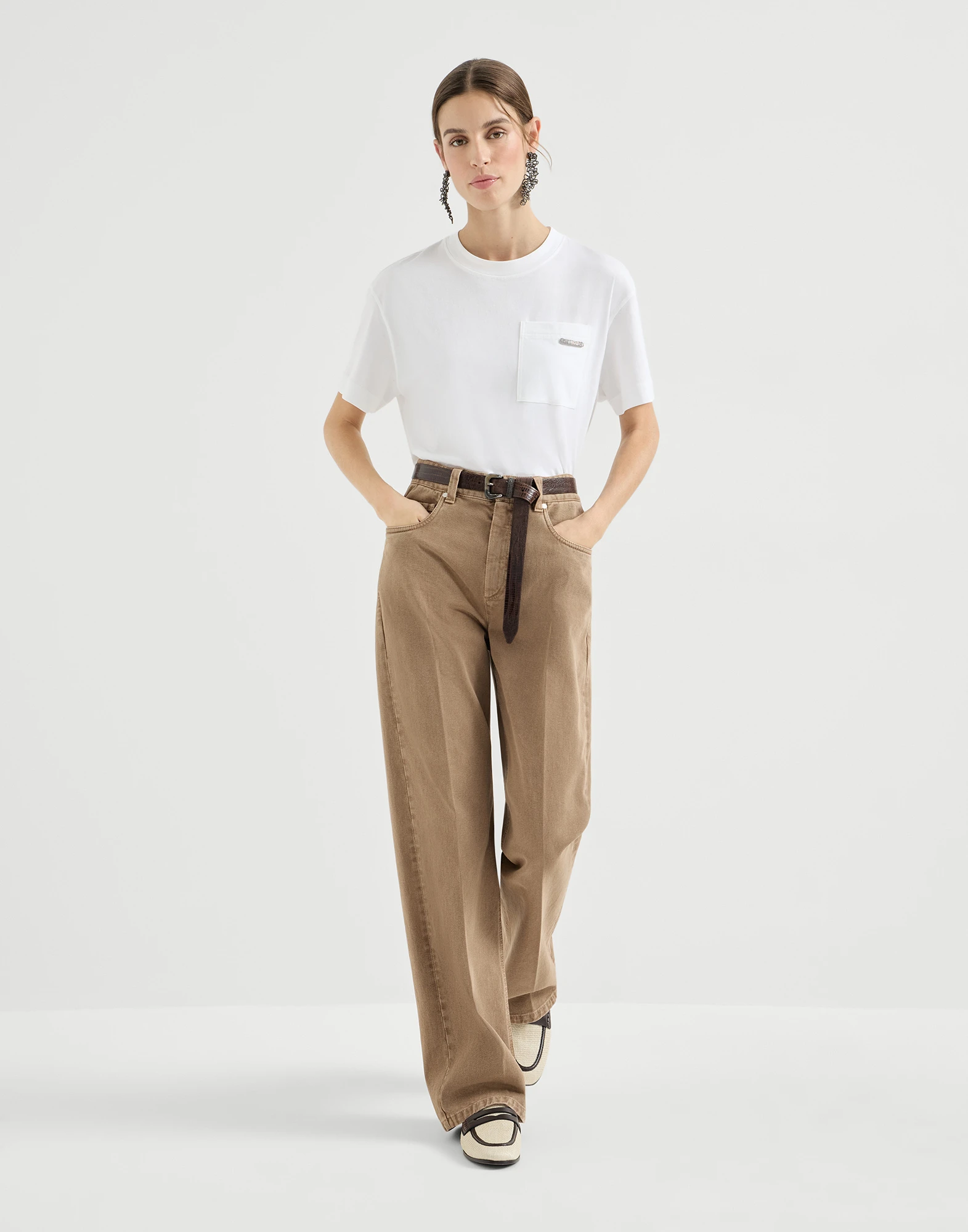 Pantalón Contemporary Loose en denim teñido