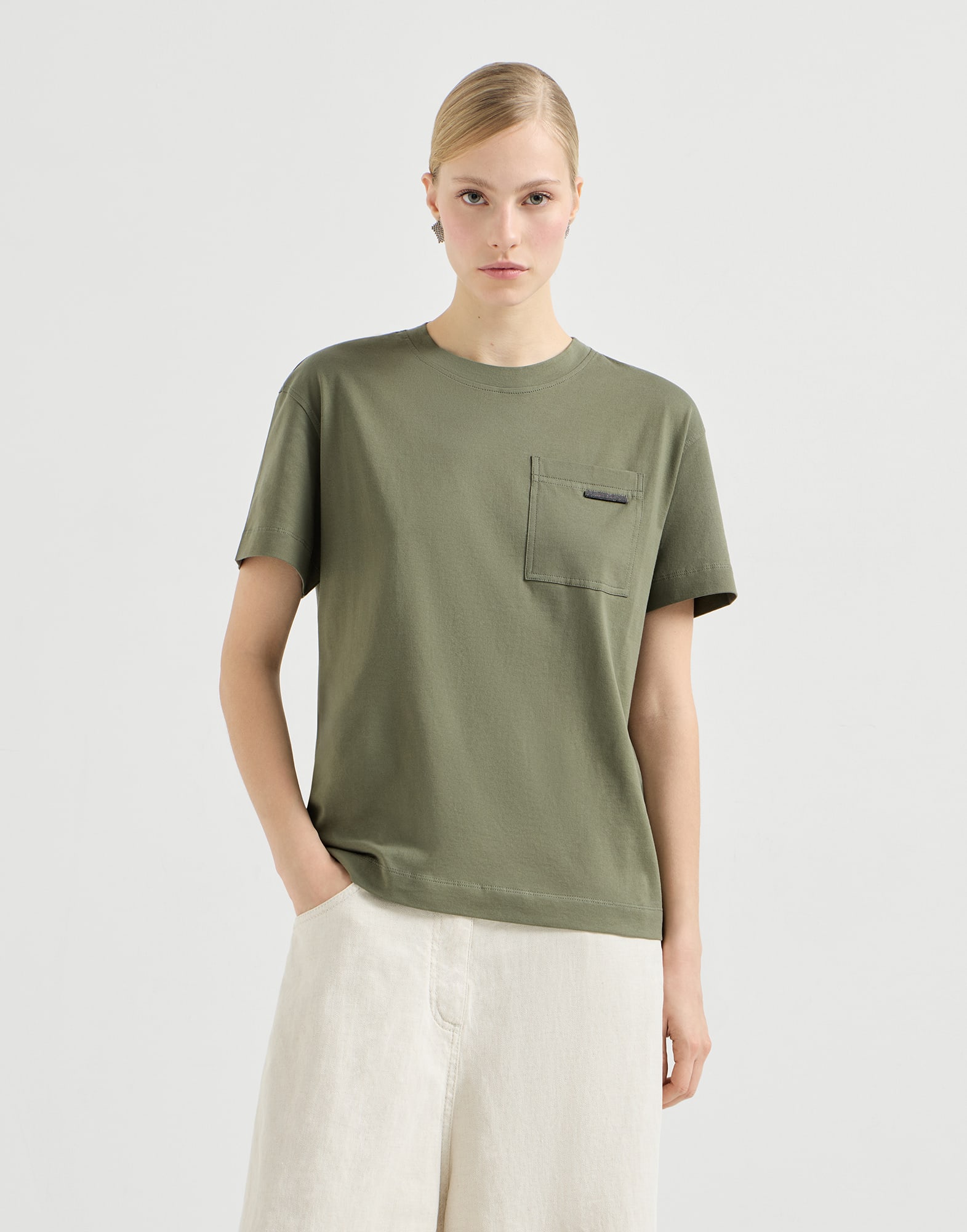 2417-cotton-jersey-t-shirt-with-shiny-tab-1.jpg Cotton jersey T-shirt with shiny tab