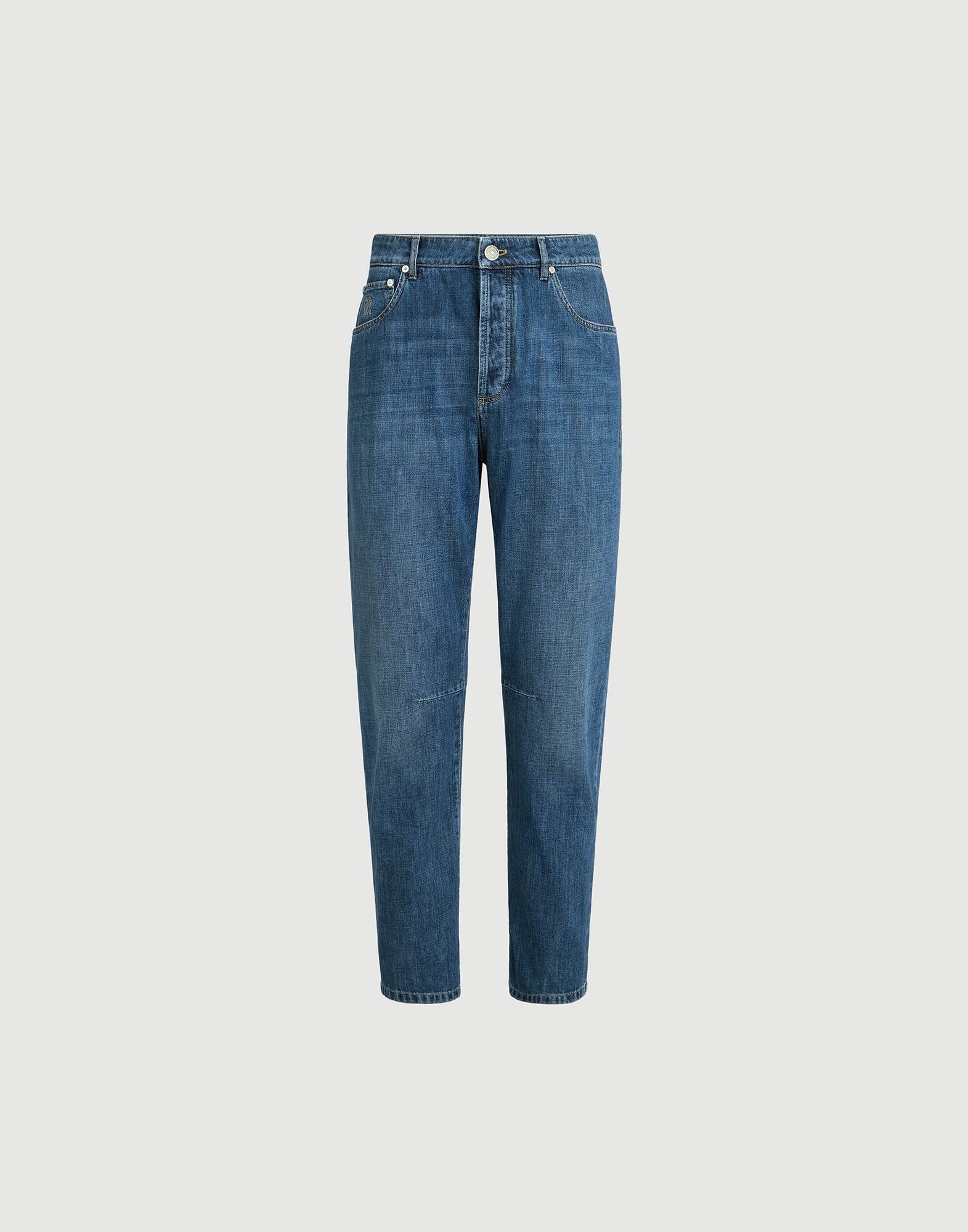 Pantalón cinco bolsillos en denim ligero
