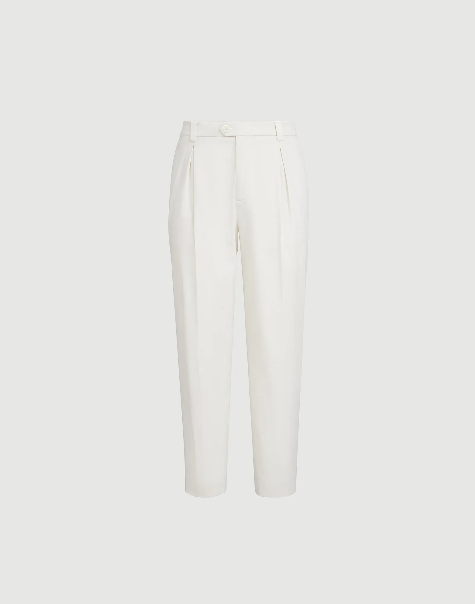 Pantalón en gabardina de algodón American Pima confort teñido en prenda, con bolsillo para tees