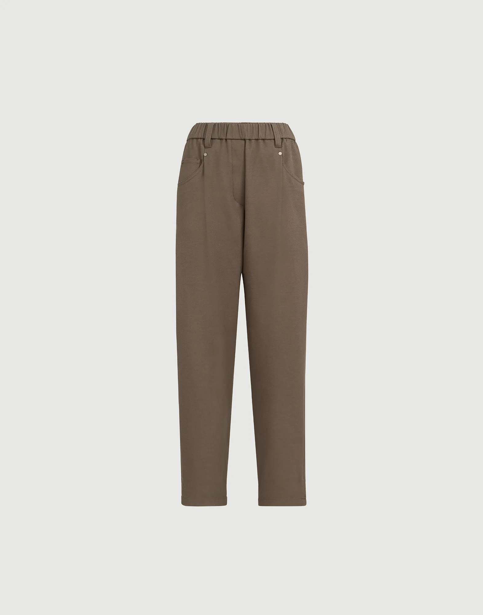 2925-stretch-cotton-cover-baggy-pull-on-trousers-with-shiny-bartack-6.webp Stretch cotton cover baggy pull-on trousers with shiny bartack