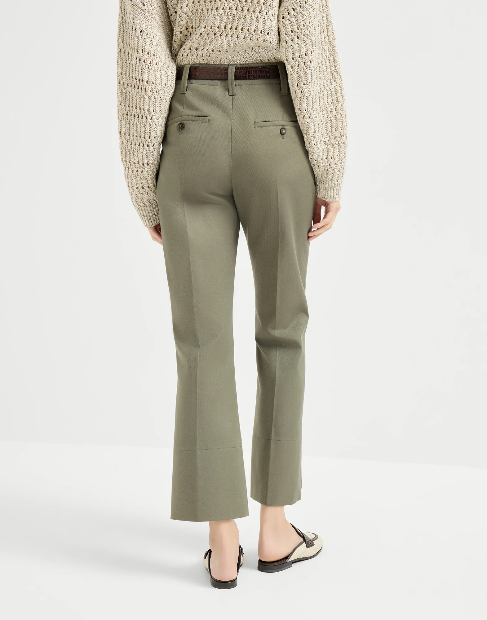 2949-stretch-cotton-cover-kickflare-cigarette-trousers-2.webp Stretch cotton cover kickflare cigarette trousers