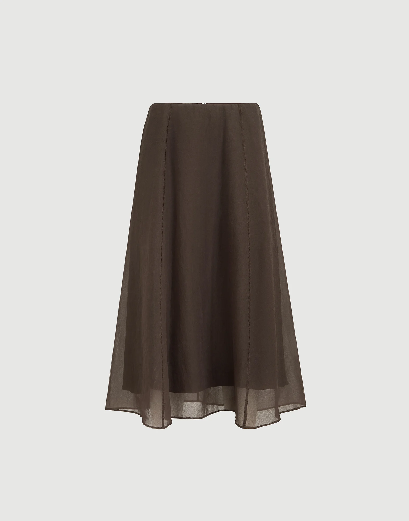 Crispy silk circle skirt