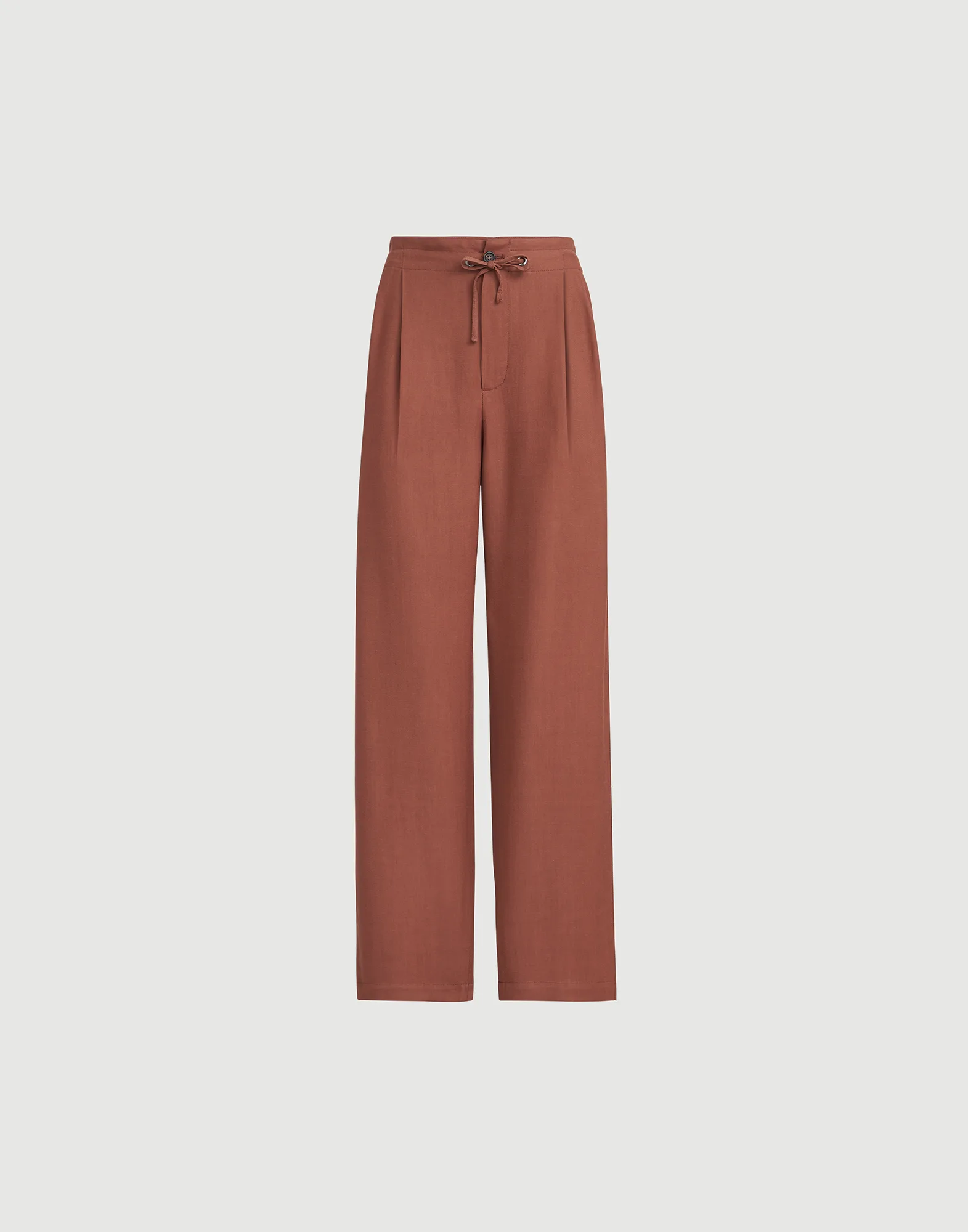Pantalón Tailored Track en sarga Fluid de viscosa y lino