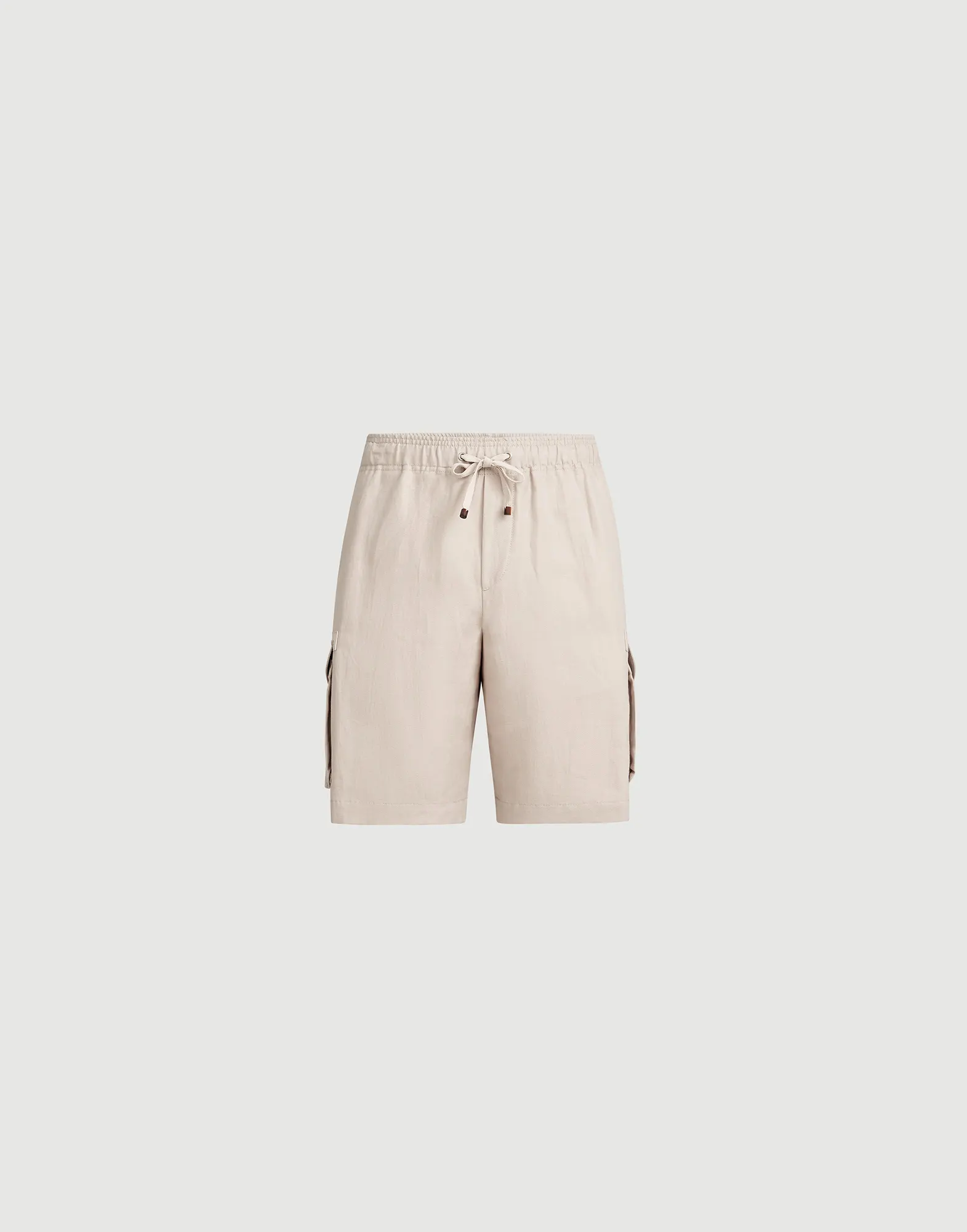 3381-linen-and-cotton-drill-bermuda-shorts-with-drawstring-and-cargo-pockets-6.webp Linen and cotton drill Bermuda shorts with drawstring and cargo pockets