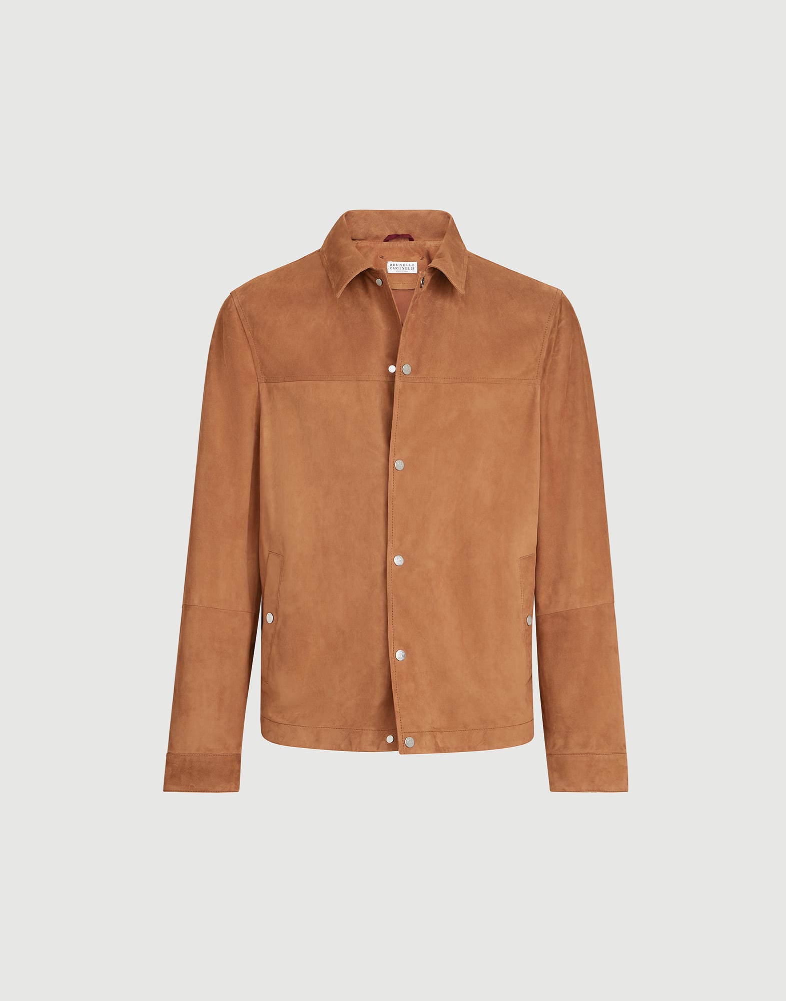 Suede outerwear jacket