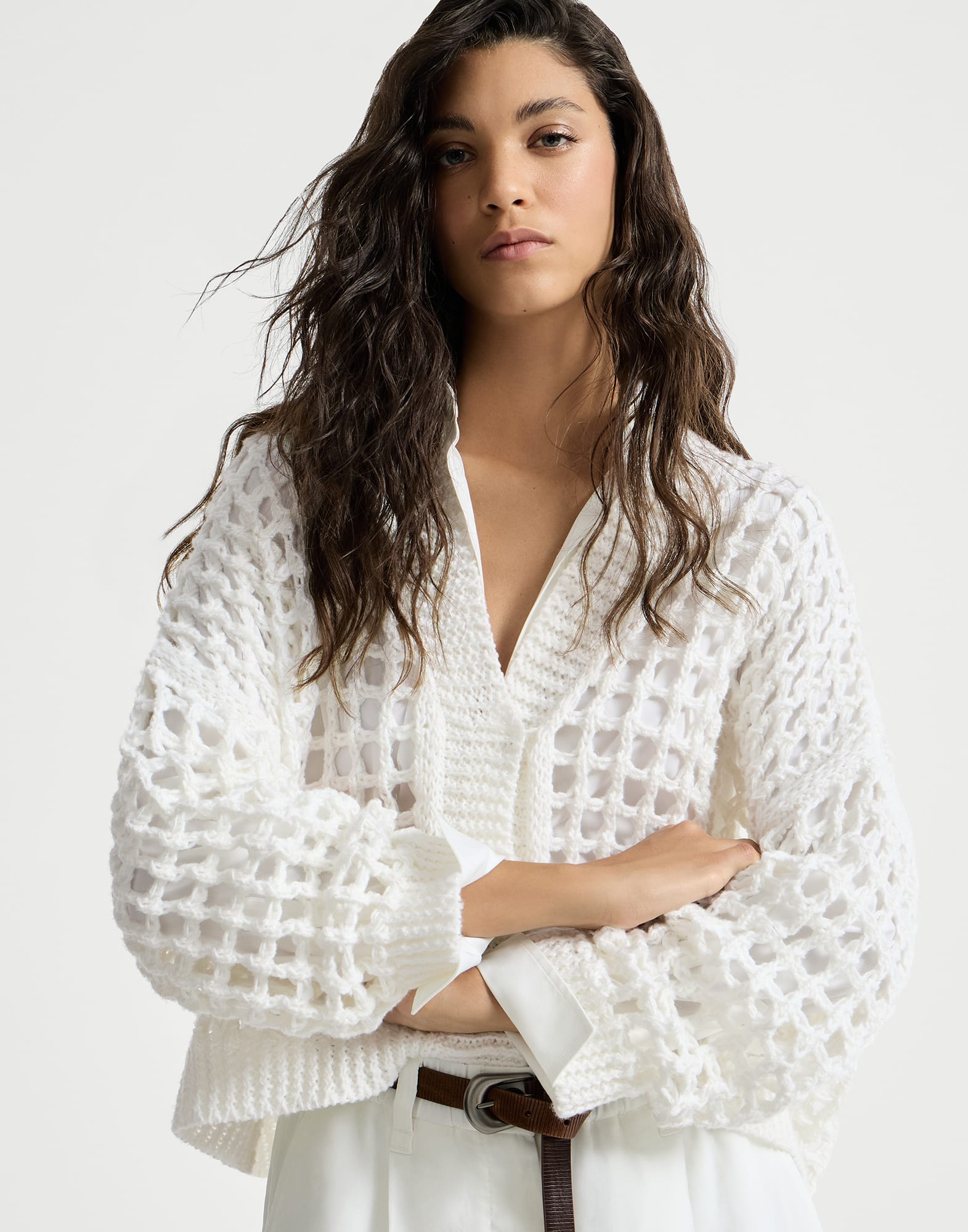 453-jute-and-cotton-net-cardigan-4.jpg Jute and cotton net cardigan