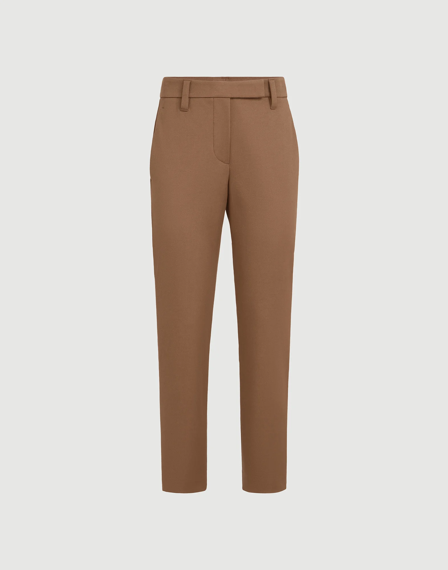 Stretch cotton cover slim fit trousers