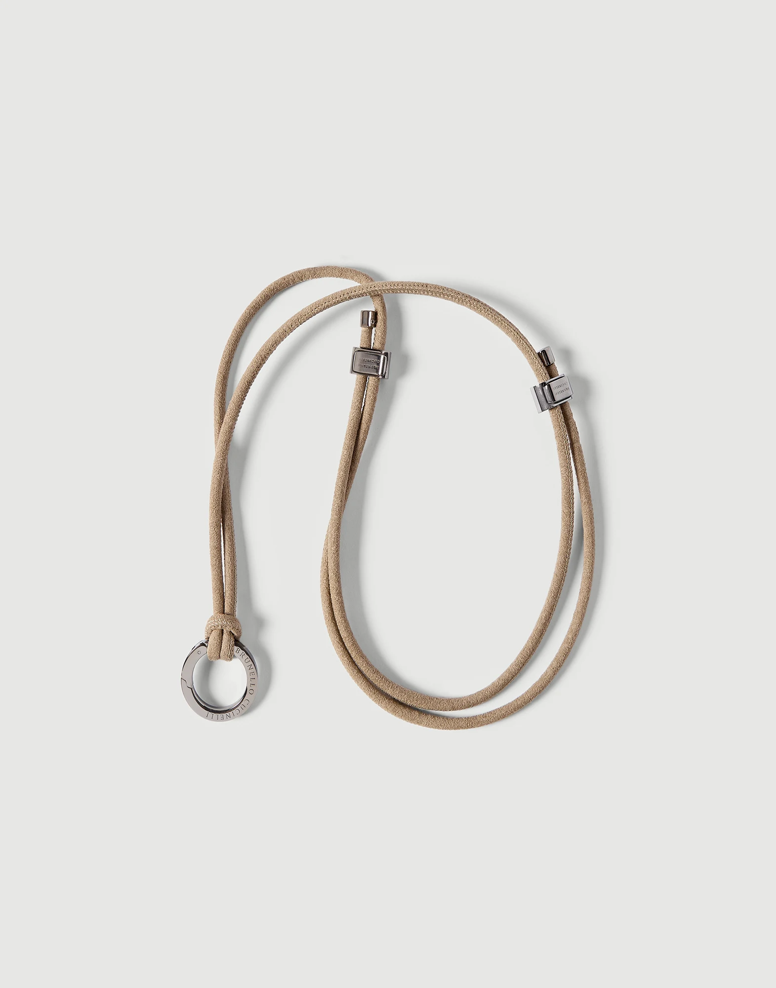 Alcantara glasses cord with monili