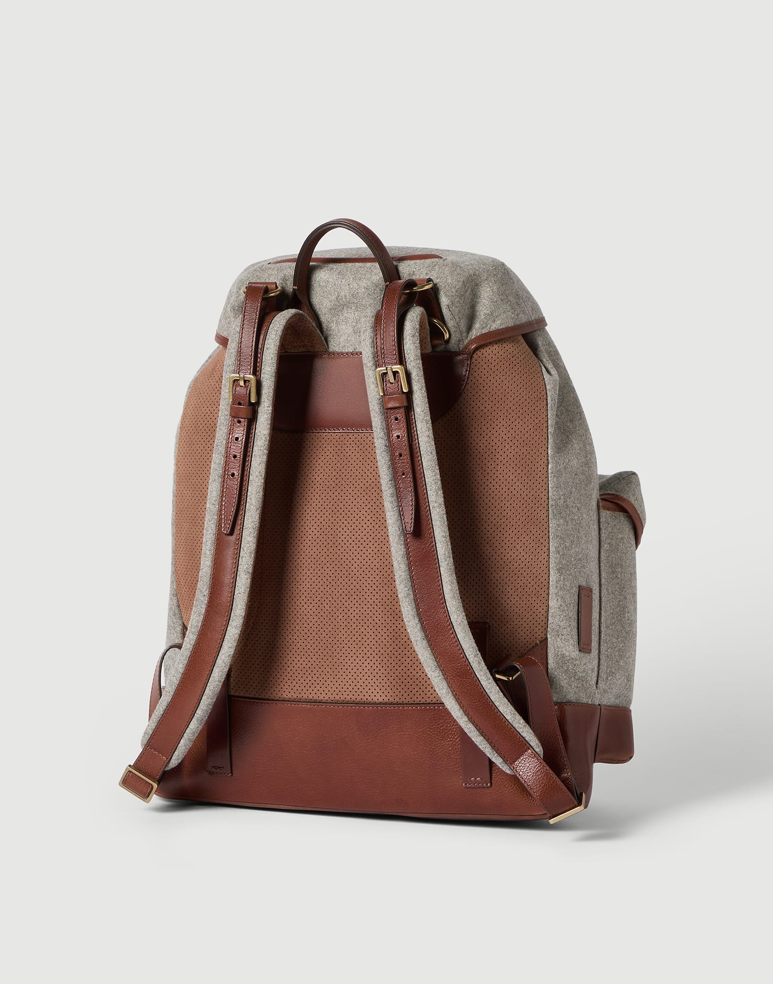 599-virgin-wool-alpaca-and-cashmere-flannel-field-backpack-with-grained-calfskin-inserts-2.jpg Virgin wool, alpaca and cashmere flannel field backpack with grained calfskin inserts