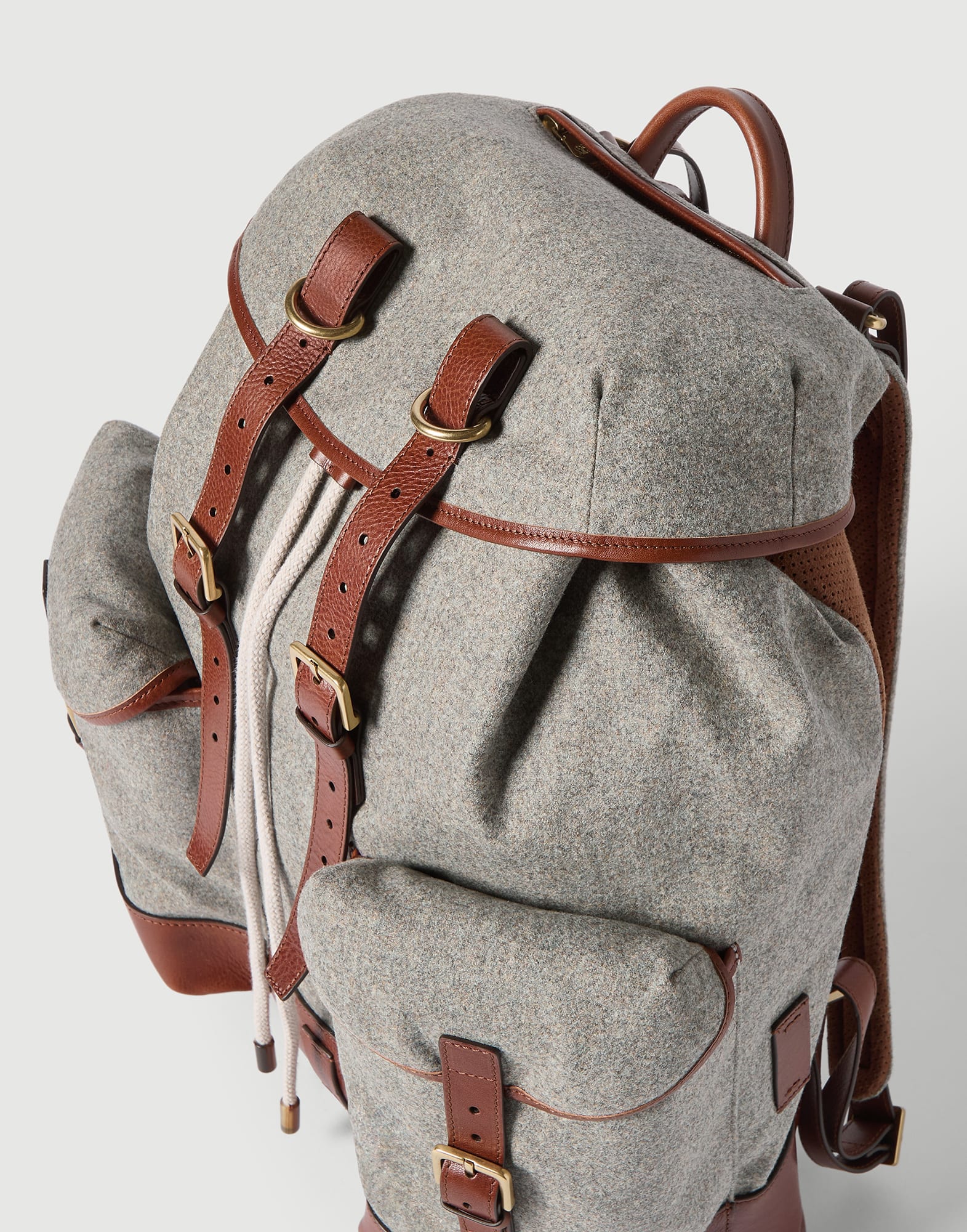 599-virgin-wool-alpaca-and-cashmere-flannel-field-backpack-with-grained-calfskin-inserts-3.jpg Virgin wool, alpaca and cashmere flannel field backpack with grained calfskin inserts