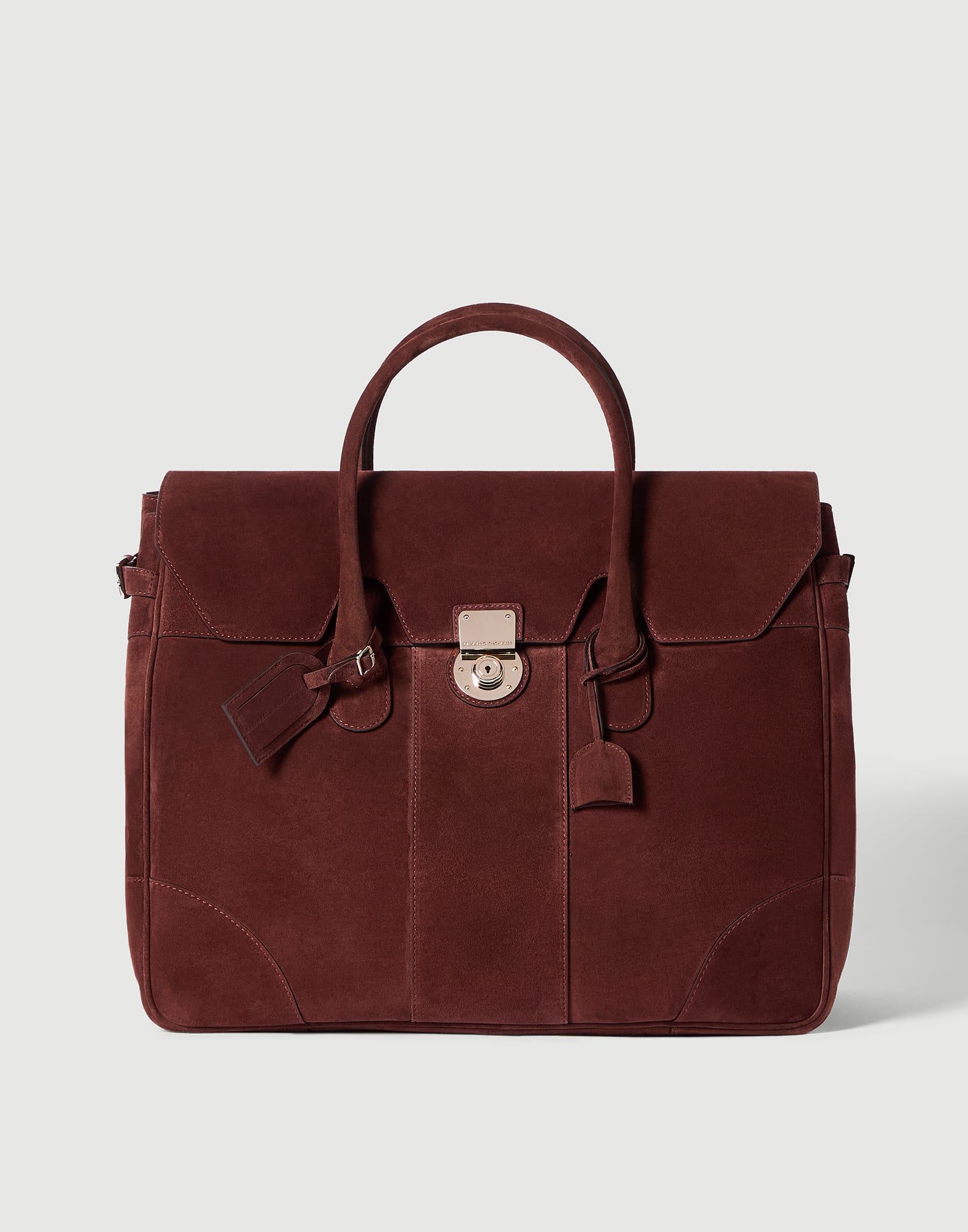 Bolso Boston en piel de ante