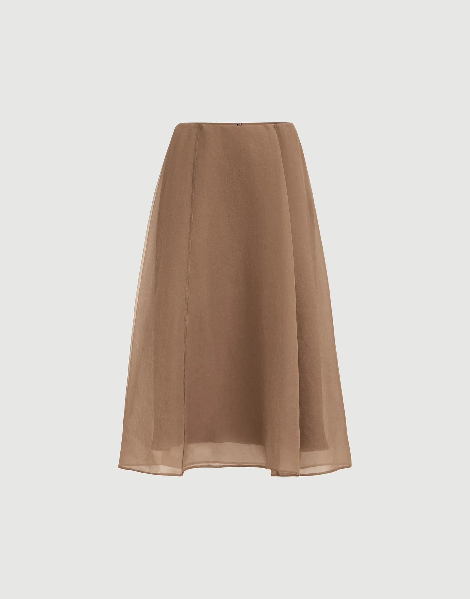 Crispy silk circle skirt