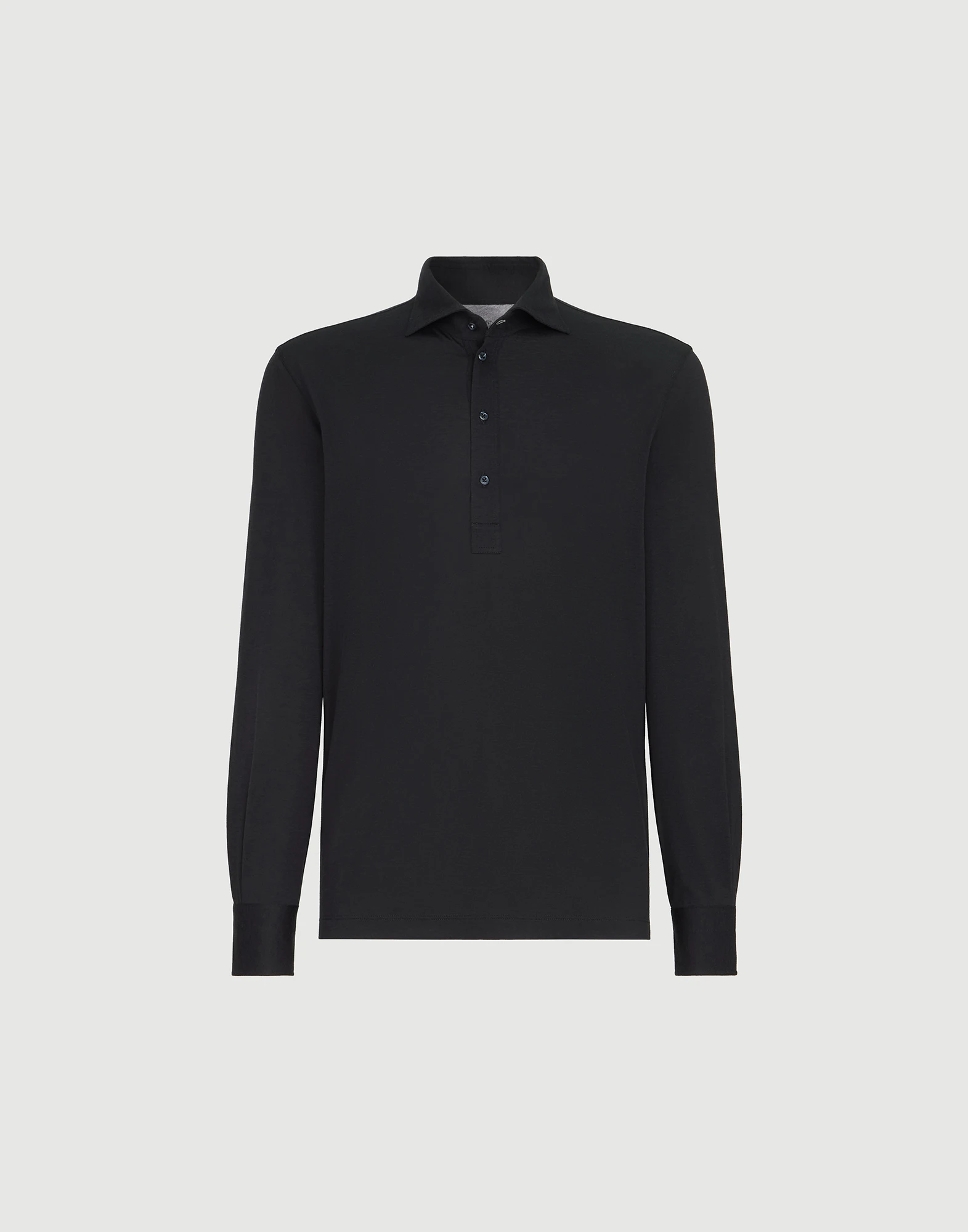 849-polo-de-manga-larga-en-punto-ligero-de-seda-y-algodon-con-cuello-tipo-camisa-6.webp Polo de manga larga en punto ligero de seda y algodón con cuello tipo camisa