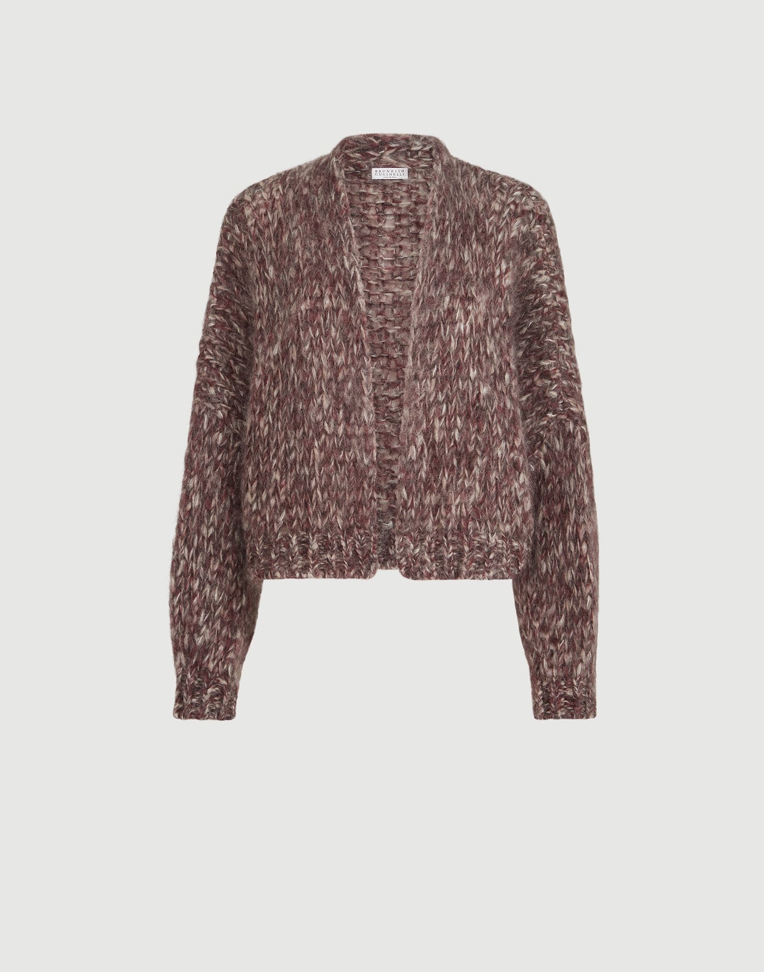 Cárdigan de mohair malfilé