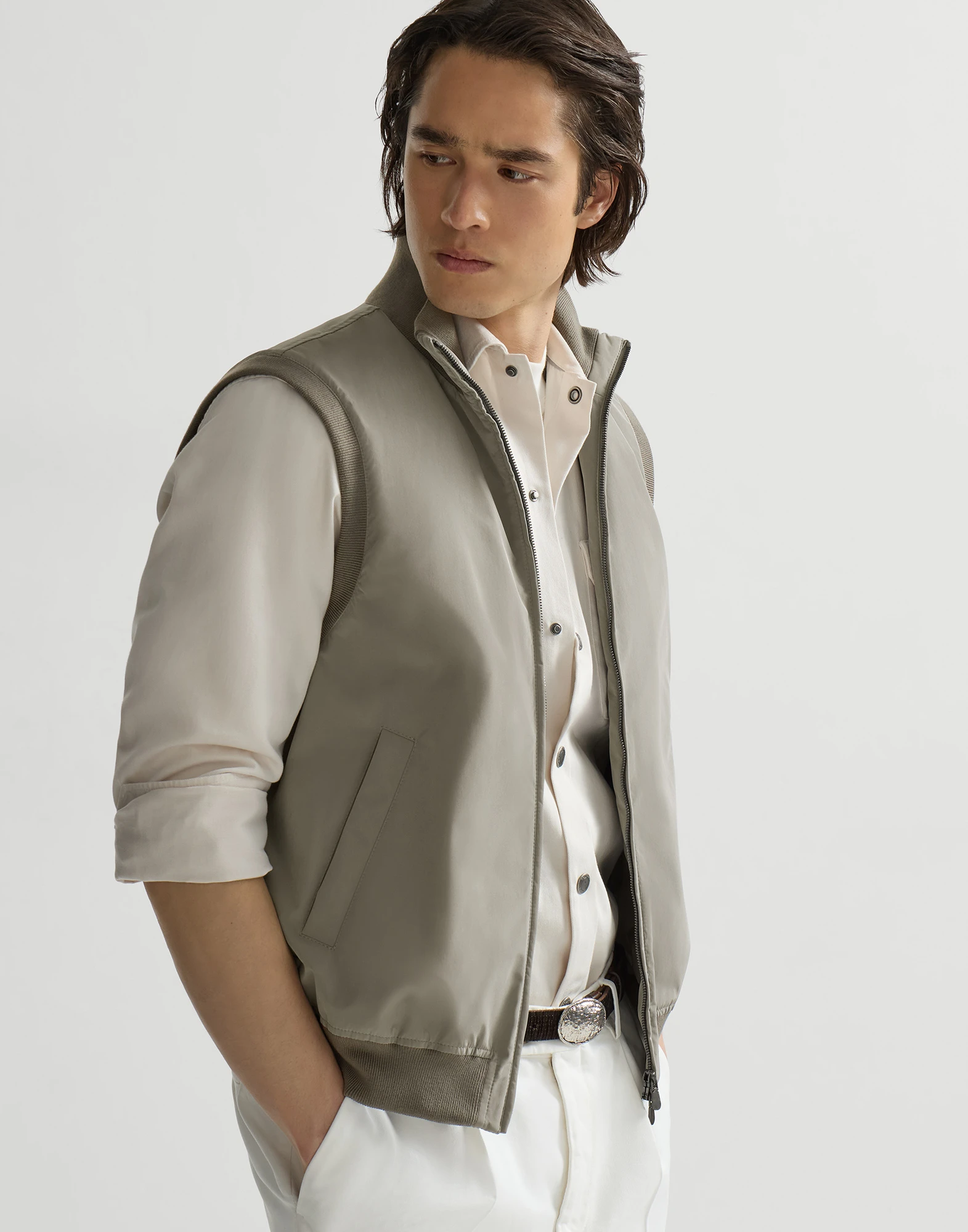 Bonded nylon vest with Thermore® padding